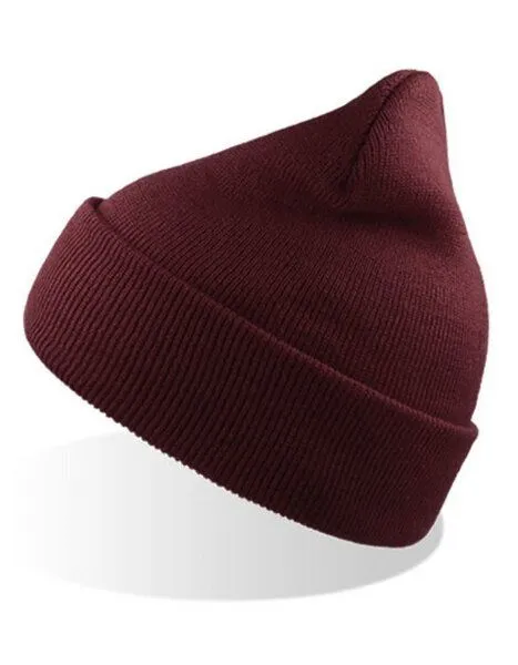 Atlantis Headwear Atlantis Headwear Atlantis Mütze mit Bund in 35 Farben erhältlich, Burgundy, – Produktbild 1 von 3
