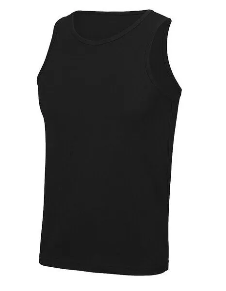 Just Cool Just Cool Muskelshirt Ärmellos Recyceltes Polyester, Schwarz, – Produktbild 2 von 3