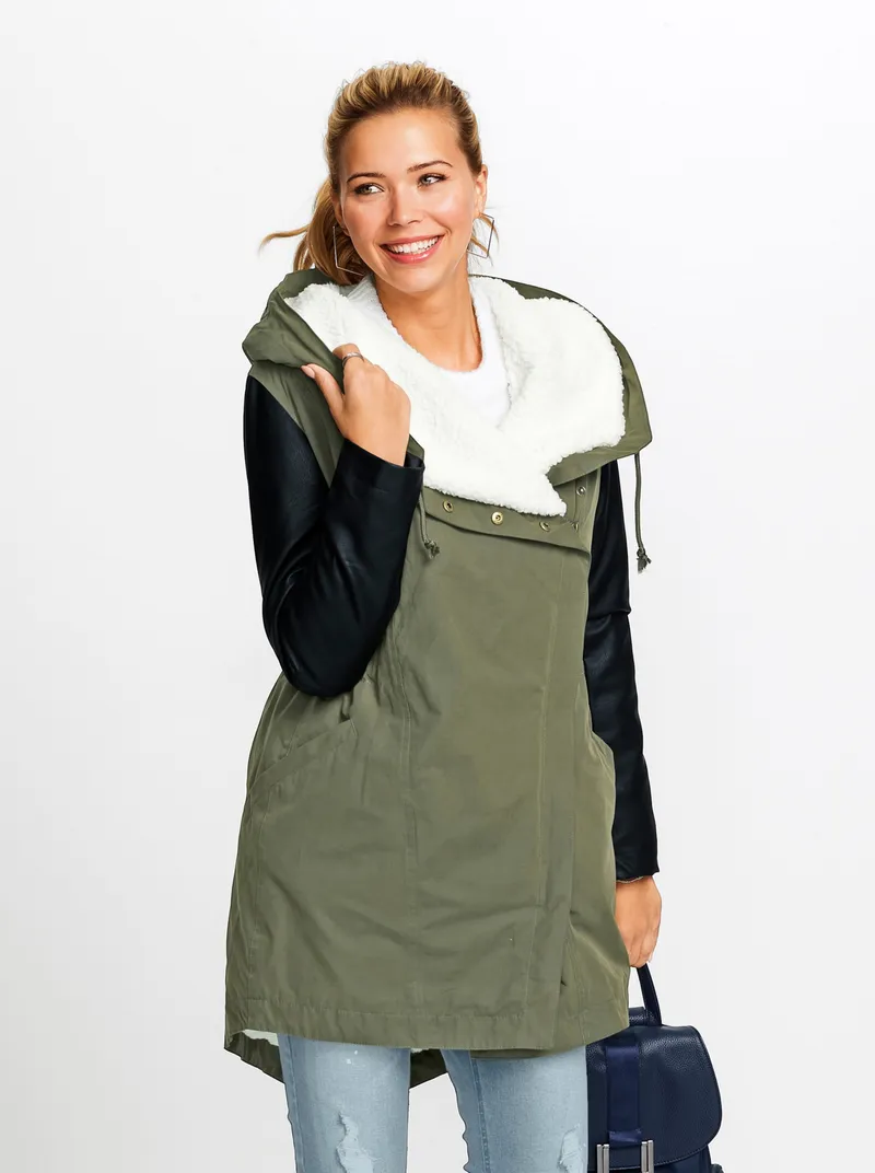 Witt Parka, Khaki-schwarz, – Produktbild 1 von 3