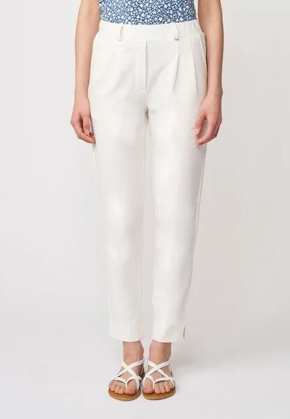 LANA Organic LANA Organic Hose für Damen, Modell Utta, Ecru, – Produktbild 3 von 4