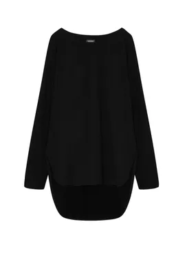 WiDDA Widda Damen vegan Pullover Lang Linga Schwarz – Produktbild 1 von 1