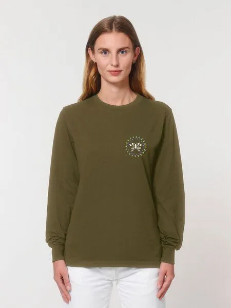 Zeachild Zeachild Tribal Longsleeve Unisex Biobaumwolle, Olive, – Produktbild 1 von 4