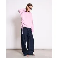 JAN N JUNE JAN N JUNE Sweater mit Bindedetail CAPER GOTS, Light orchid, – Produktbild 1 von 1