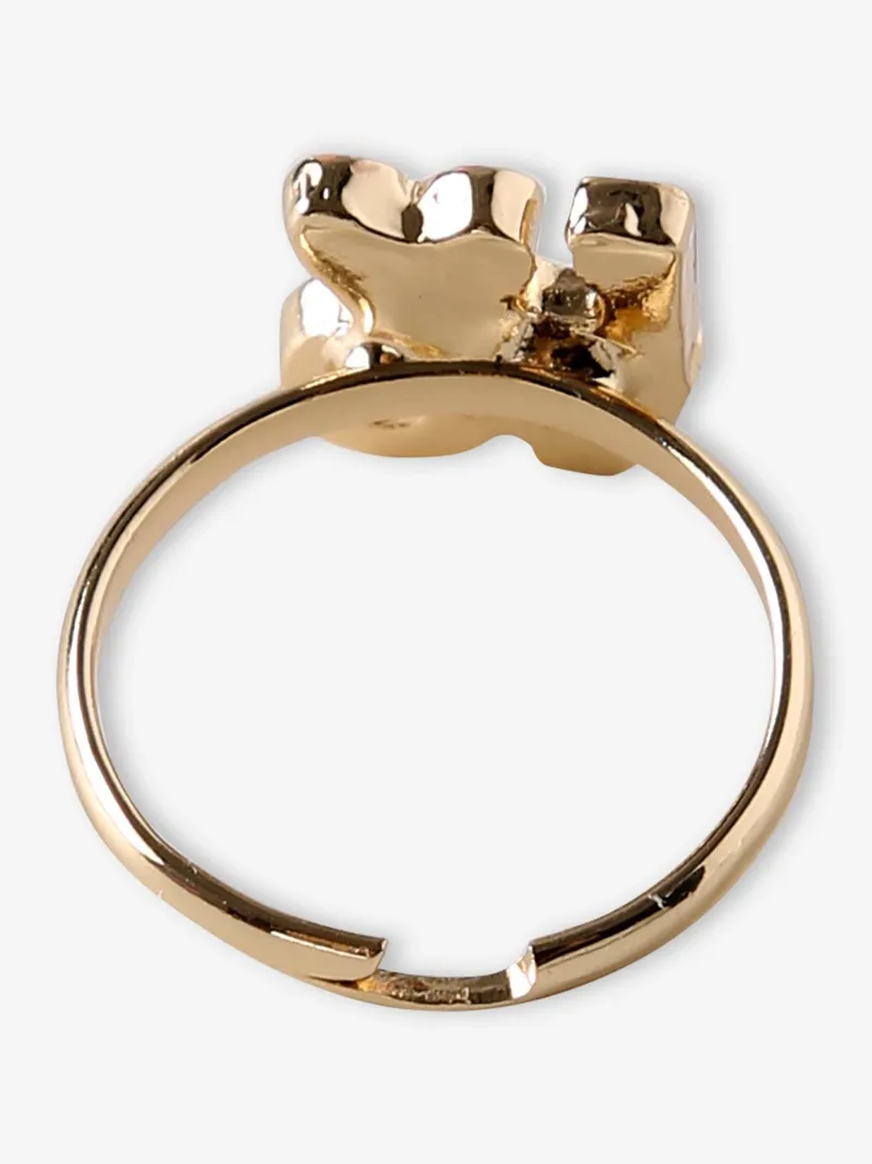Vertbaudet 5er-Set Ringe mit Einhorn, Hellrosa, – Produktbild 4 von 4