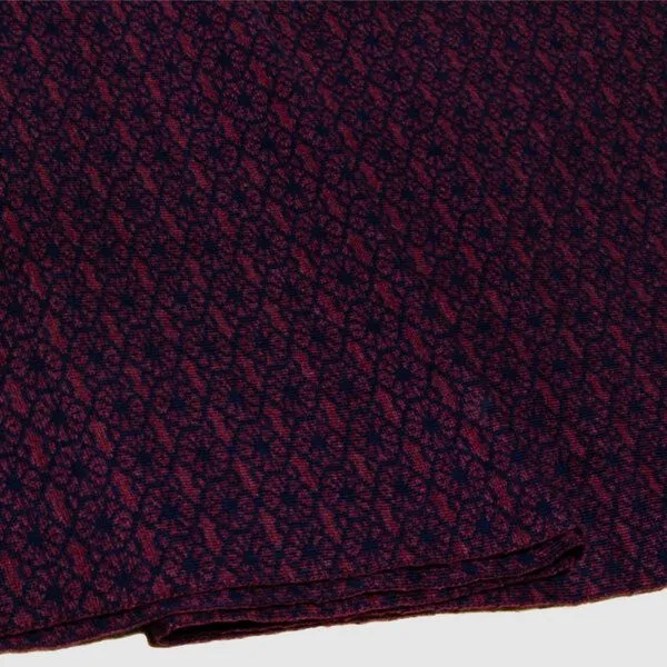 LANARTO slow fashion LANARTO slow fashion Schal Muster 'Blüte' zweifarbig gestrickt aus mulesingfreier Merinowolle, Blau, – Produktbild 1 von 3