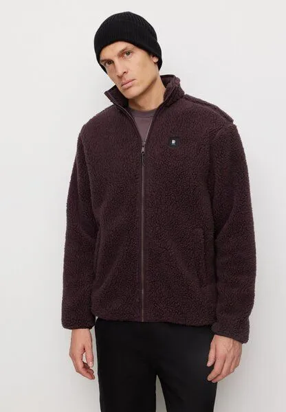 recolution Herren Fleecejacke aus recyceltem Polyester - SPINDLE - recolution, Dark grape (lila), – Produktbild 4 von 4