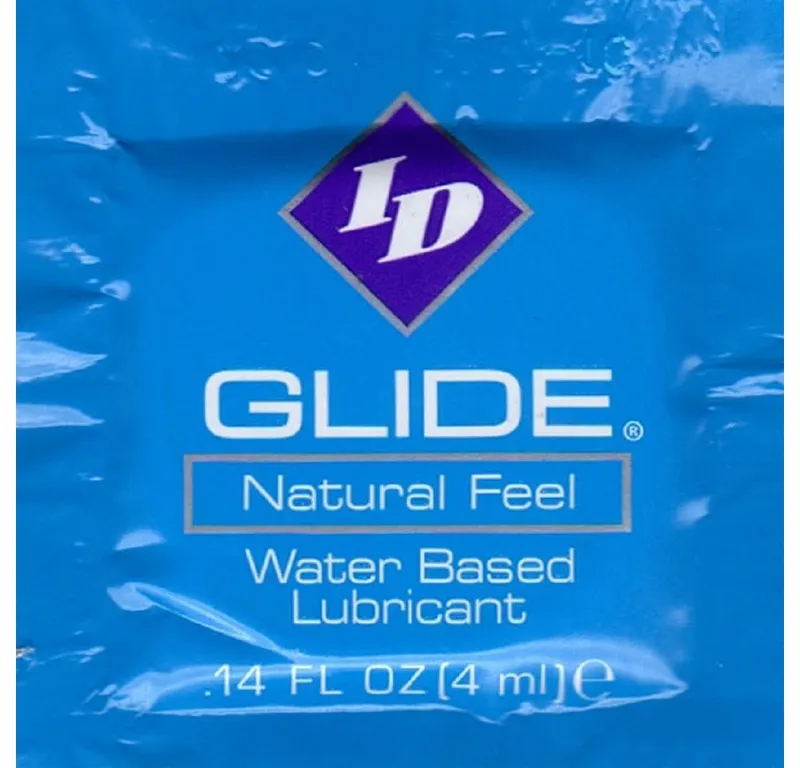 ID Lube Gleitgel Glide - Natural Feel, 40 Sachets mit je 4ml (insgesamt 160ml), 40-tlg., veganes Gleitgel in hygienischen Probe-Tütchen (Sachets) – Produktbild 2 von 2