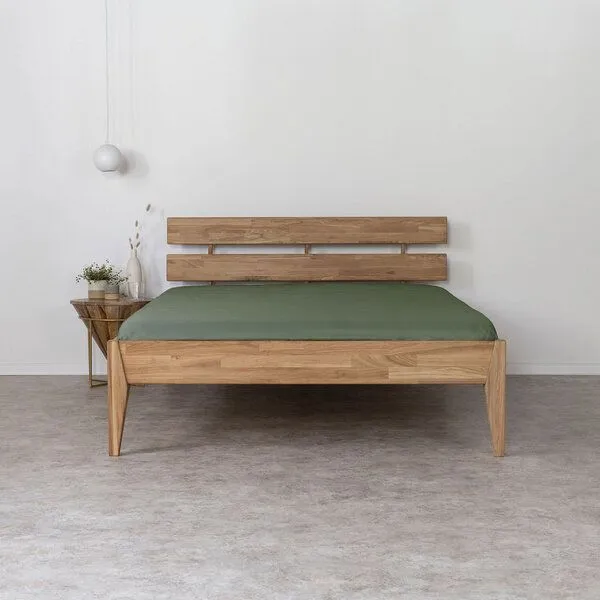 AGA.PIE AGA.PIE Spannbettlaken aus Leinen mit Bambusviskose, 35cm Steghöhe, Dunkelgrün, – Produktbild 1 von 4