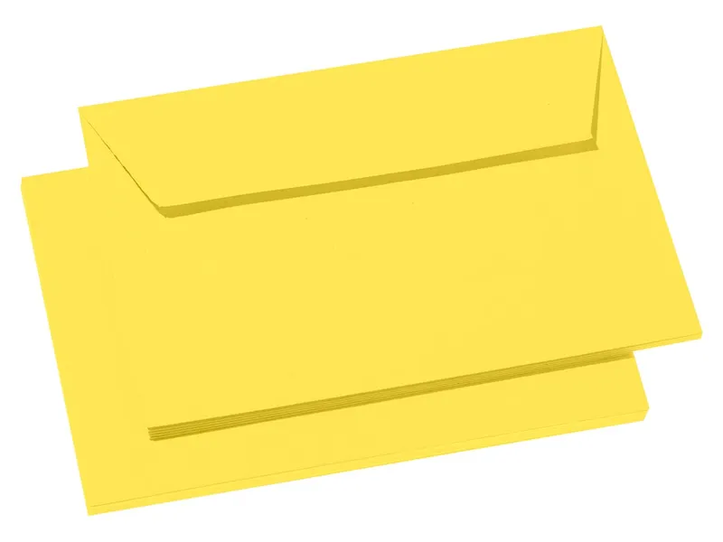 Clairefontaine 20 Clairefontaine Briefumschläge 'Pollen' C6, Haftklebung, o. Fenster, 120 g/m² gelb – Produktbild 1 von 1