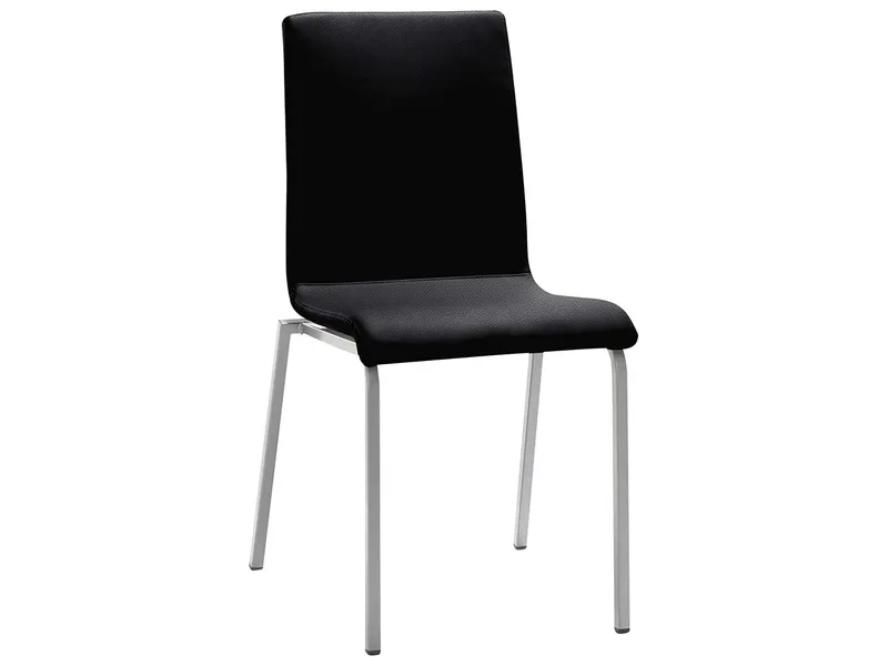 Esszimmerstuhl "LIFE" 100 % Polyester, Schwarz, – Produktbild 1 von 1