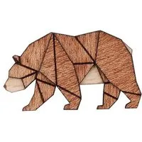 BeWooden BeWooden Holzbrosche „Walking Bear“ – Bären-Brosche – Produktbild 1 von 1