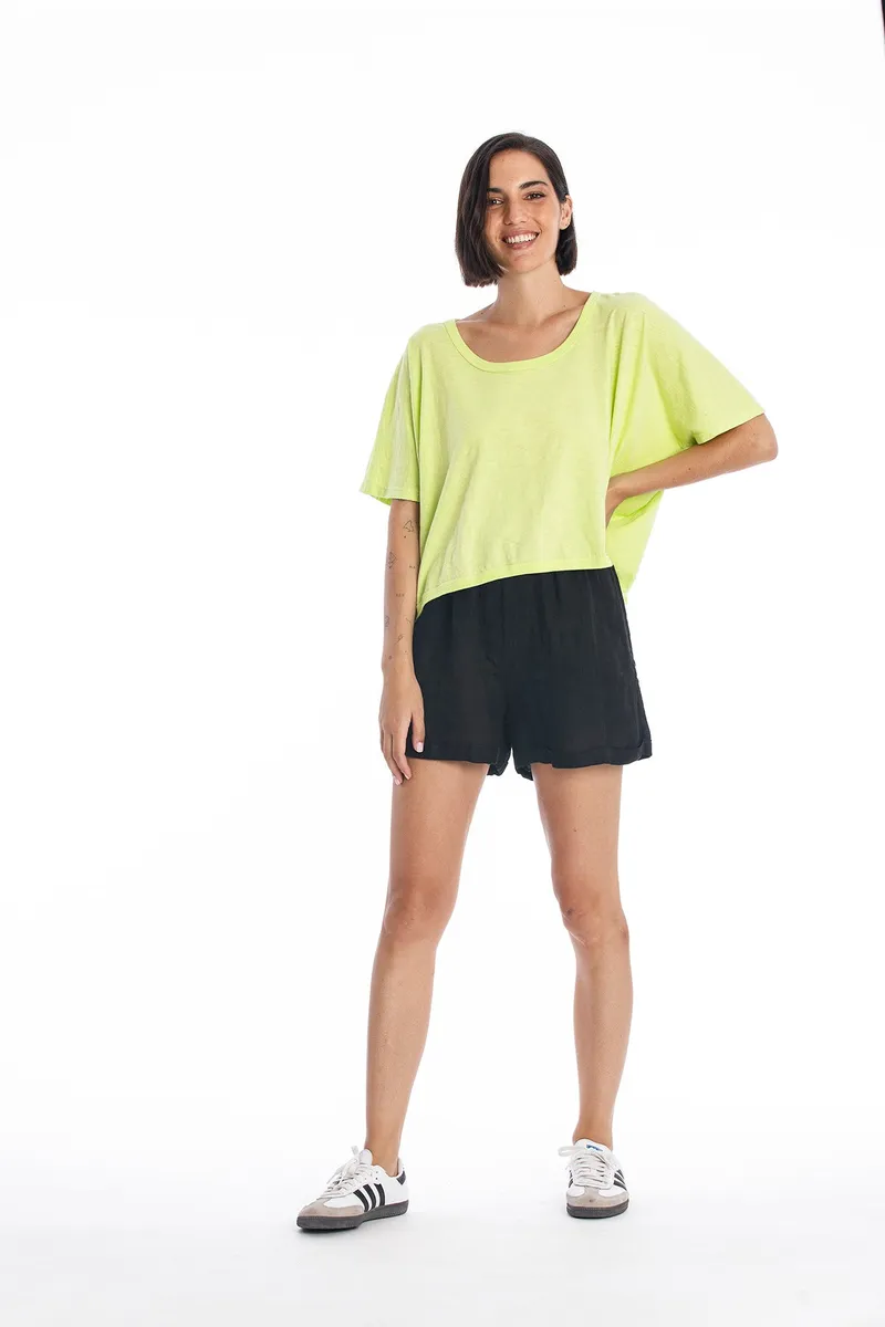 RAVENS VIEW IBIZA RAVENS VIEW IBIZA Damen vegan Top Square Limettengelb, Hellgelb, – Produktbild 1 von 2
