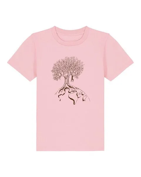 Life-Tree Life-Tree Shirt aus Biobaumwolle Fairwear für Kids Hanging On, Pink, – Produktbild 1 von 1