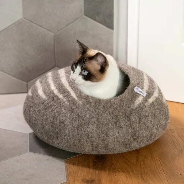 naturling naturling Filz Katzenhöhle - Katzenbett auch für große Katzen – Produktbild 7 von 8