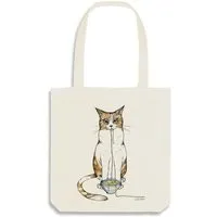 LIGARTI LIGARTI Jutebeutel – Ramenkatze, Natur, – Produktbild 1 von 1
