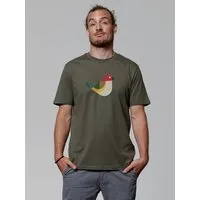 watapparel watapparel T-Shirt Vogel, Khaki, – Produktbild 1 von 1