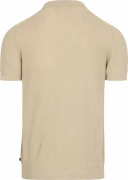 Suitable Suitable Respect Poloshirt Structure Knit Beige - Größe XL – Produktbild 1 von 1
