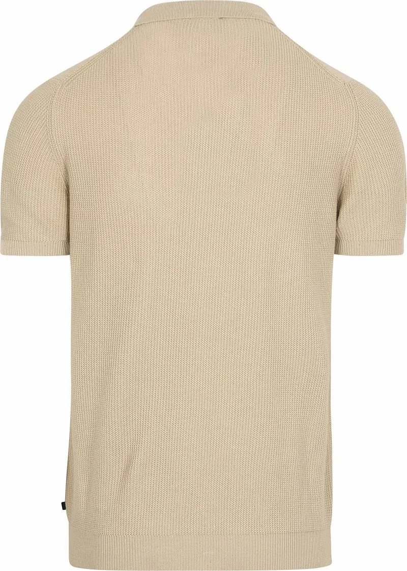 Suitable Suitable Respect Poloshirt Structure Knit Beige - Größe XL, Beige, – Produktbild 1 von 4