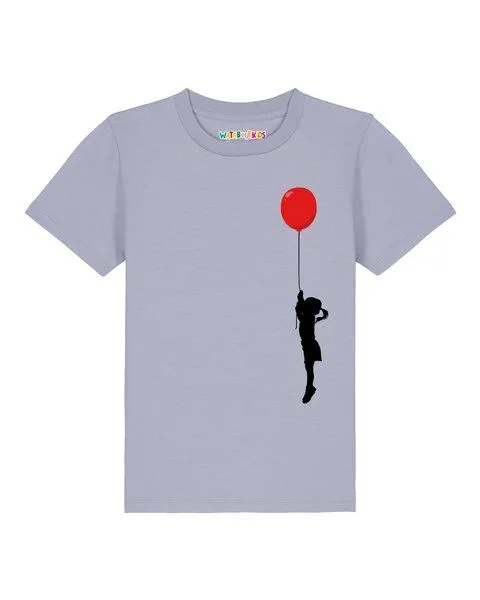 watabout.kids watabout.kids T-Shirt Kinder Mädchen mit Luftballon, Lavender, – Produktbild 1 von 2