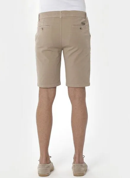 ORGANICATION ORGANICATION Slim Chino-Shorts aus Bio-Baumwolle, Natur(beige), – Produktbild 3 von 3