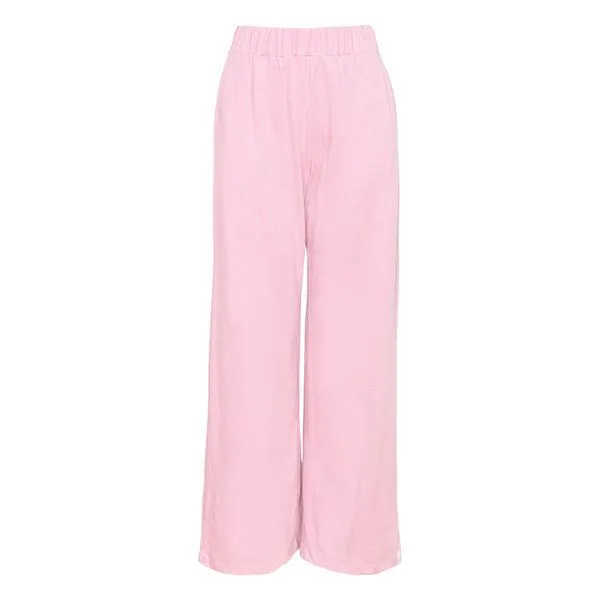 Jaya Jaya KAIRO COTTON UNI - Damen - Yoga - Loungepants aus elastischer Biobaumwolle, Light rose/rosa, – Produktbild 3 von 3