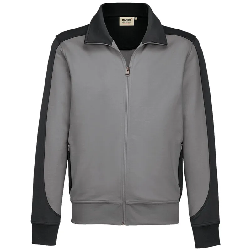 HAKRO HAKRO Sweatjacke Contrast Performance #477 Gr. 2XS titan/anthrazit – Produktbild 1 von 1