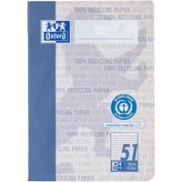 OXFORD OXFORD Recycling-Oktavheft DIN A6, 32 Blatt, Lineatur 51 (liniert), 90 g/m², ohne Rand – Produktbild 1 von 1