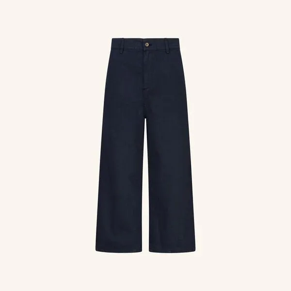 NORDLICHT NORDLICHT Damen Hose LYKKE aus fester Bio-Baumwolle, Blau, – Produktbild 2 von 4