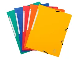 Exacompta 50 Exacompta Eckspannmappen aus Colorspan-Karton, 355 g/m², DIN A4, ohne Klappen, sortiert – Produktbild 1 von 1