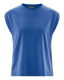 HempAge Hempage Damen vegan Ärmelloses T-Shirt In Königsblau – Produktbild 1 von 1