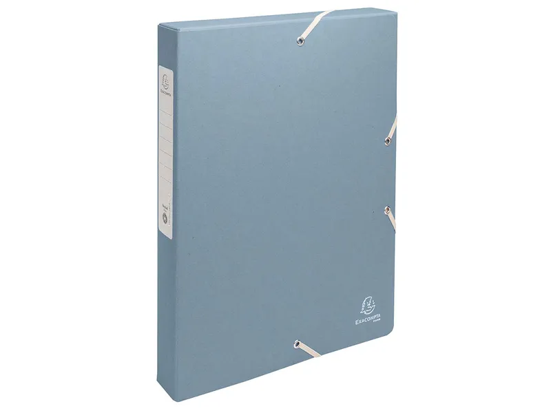 Exacompta 8 Exacompta Archivboxen "Autentik", 600 g/m², DIN A4, Gummizug, RB 40 mm, sortiert – Produktbild 1 von 1
