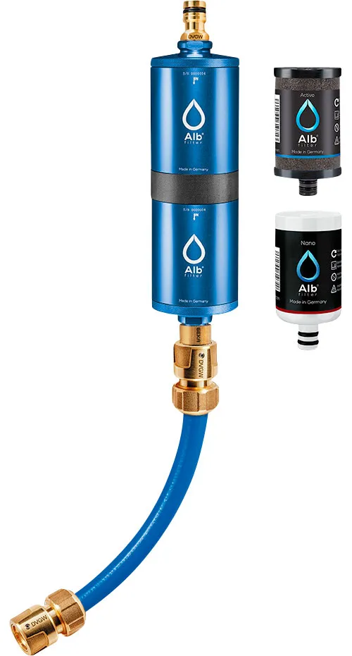 Alb Filter Alb Filter Mobil Fusion Active und Nano Trinkwasserfilter Camping-Set mit Koffer Blau, Blau, – Produktbild 2 von 2