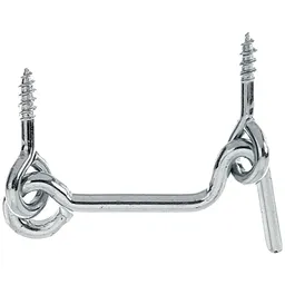 Alberts ALBERTS Sturmhaken, mit Öse, blau verzinkt, z.Einschrauben, Länge 50 mm, Haken Ø3 mm – Produktbild 1 von 1