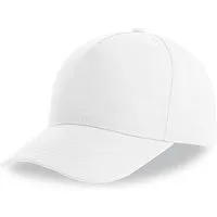 Atlantis Headwear Atlantis Headwear Atlantis Recy Five Cap Klassische, strukturierte Baseballkappe, Geschwungener Schirm, Hochwertiger Klettverschluss, Weiß, – Produktbild 1 von 1