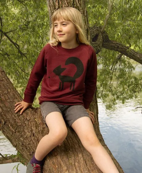 Cmig Cmig Franzi Fuchs Pulli für Kinder, Burgundy, – Produktbild 3 von 4