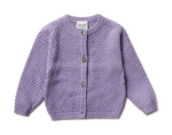 Puri Organic Puri Organic Baby Jacke Popcorn Bio Baumwolle Leinen, Purple, – Produktbild 1 von 1