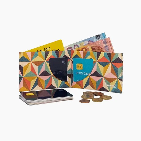 paprcuts paprcuts RFID Portemonnaie, Abstract retro (bunt), – Produktbild 3 von 4