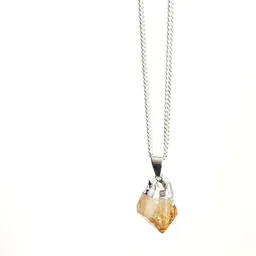 Crystal and Sage Crystal and Sage Halskette mit Zitrin Anhänger vergoldet – Produktbild 1 von 1