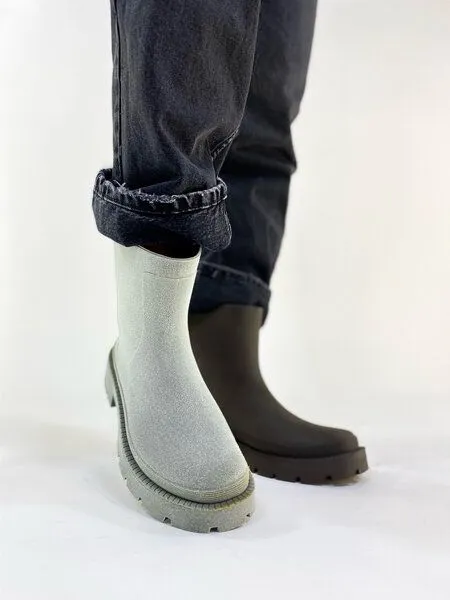 nat-2 Biologisch abbaubarer Gummistiefel nat-2 Bio Boot, Green grey (grün), – Produktbild 3 von 4