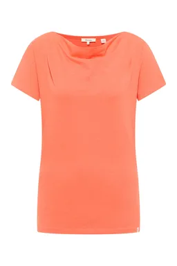 Tranquillo Jerseyshirt Giina aus Bio-Baumwolle - camellia orange / S – Produktbild 1 von 1