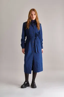 KOMODO KOMODO Damen vegan Kleid Denim Hariti Dunkelblau – Produktbild 1 von 1
