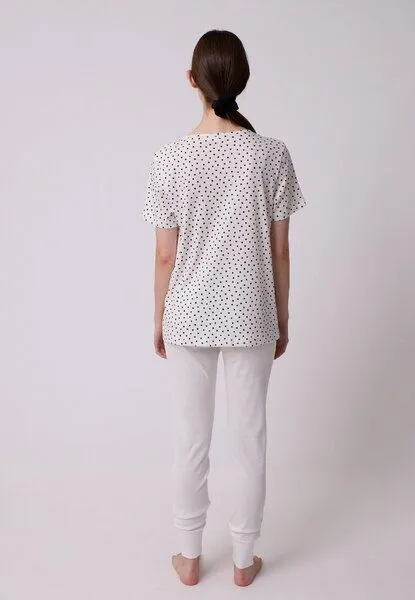 LANA Organic LANA Organic Schlafshirt, Modell Iris, Orion ecru, – Produktbild 4 von 4