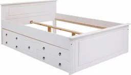 OTTO home Schubkasten Hugo, Bettkastenmodul mit 3 Schubladen für eine Bettseite, für das gleichnamige Massivholzbett, massive Kiefer, FSC® – Produktbild 1 von 1