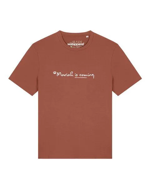 watapparel watapparel T-Shirt Unisex Mariah is coming, Heritage brown, – Produktbild 1 von 2