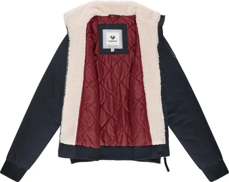 ragwear ragwear Outdoorjacke Coogie YOUMODO Damen Jacke mit hohem Stehkragen, Schwarz, – Produktbild 1 von 5