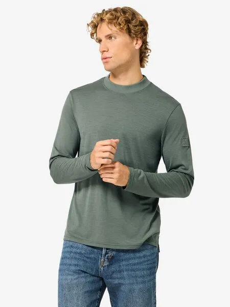 Super.Natural Super.Natural M Casual Rib Bio J LS für Herren, Eucalyptus, – Produktbild 1 von 4