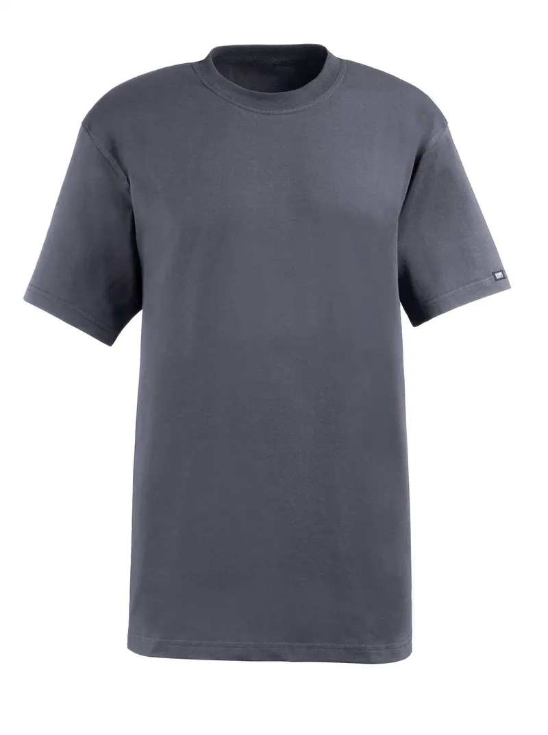 Kumpf Shirt mittelgrau + weinrot, Mittelgrau + weinrot, – Produktbild 2 von 2