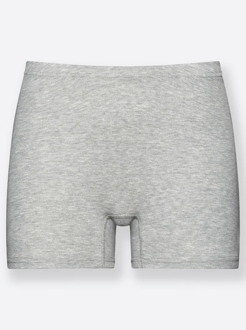 wäschepur Panty 2x grau-meliert + 2x marine, 2x grau-meliert + 2x marine, – Produktbild 1 von 2