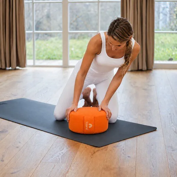 Yosana Yosana Yogakissen rund, Meditationskissen 30x15cm, Kurkuma, – Produktbild 5 von 8