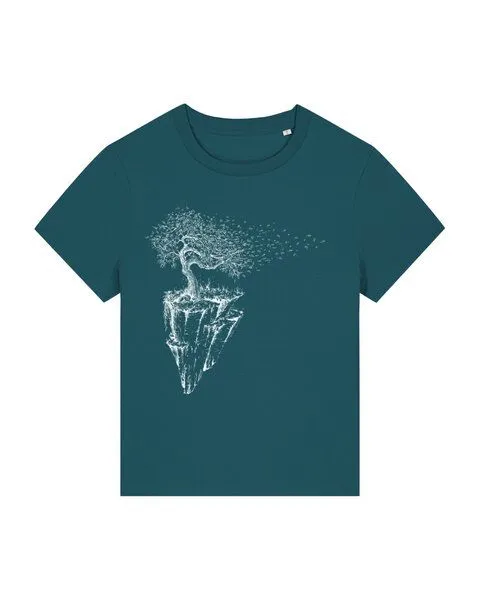 Life-Tree Life-Tree Organic Fairwear Shirt Women Stargazer Maple Island, Blau, – Produktbild 1 von 5
